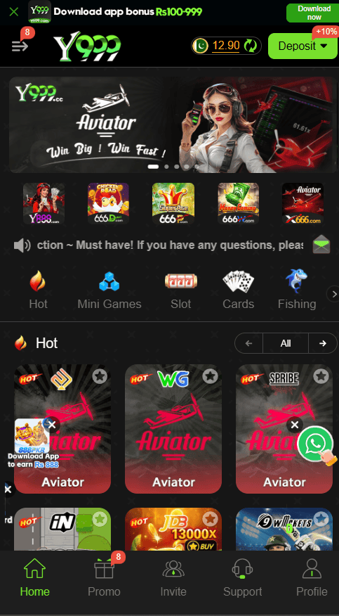 Y999 Game APK latest online gaming platform in Pakistan